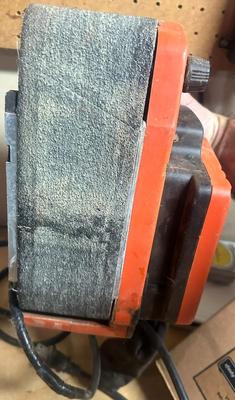 Sale Photo Thumbnail #242: Black and Decker belt sander is used but in good working condition.