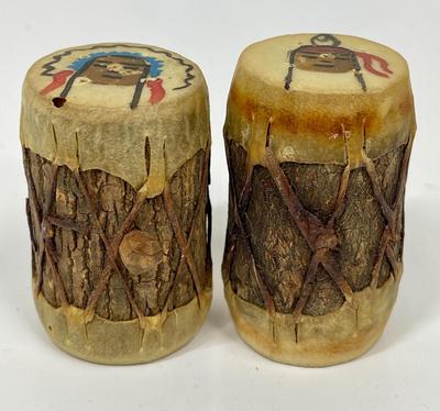 Handcrafted Primitive Folk Art Salt & Pepper Shakers
