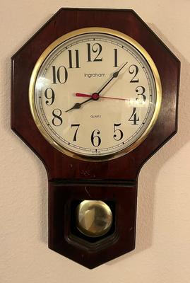 Ingraham Wooden Wall Clock