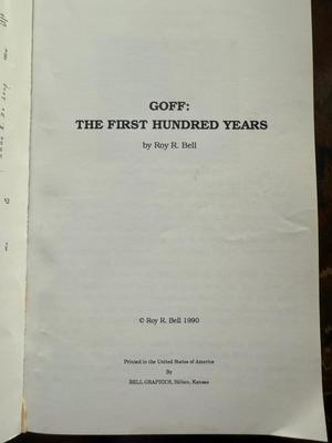 Goff the first Hundred Years