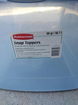 Lots of Clear Storage Totes with Lids