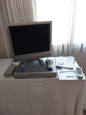 APEX DVD Player and Sharp Liquid Crystal Television With Remotes