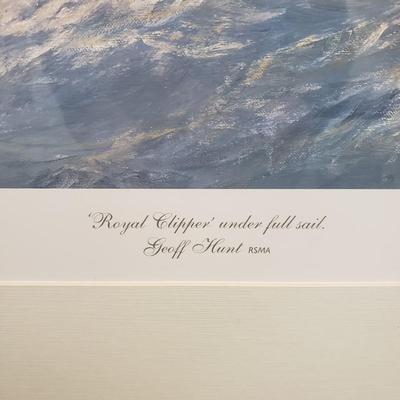 "Royal Clipper" Signed Print by Geoff Hunt (BS-KD)