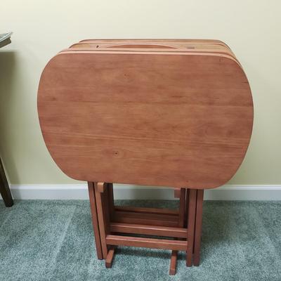 Four TV Trays With Stand (BS-KD)