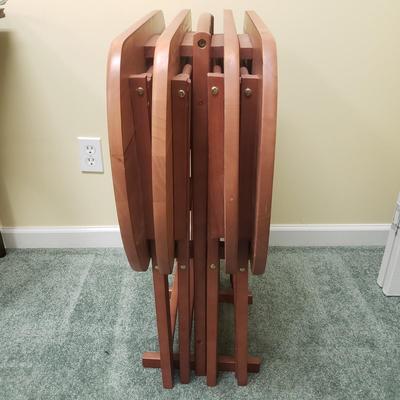 Four TV Trays With Stand (BS-KD)