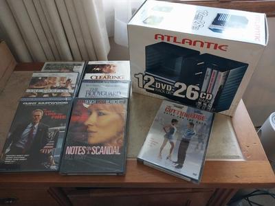 Atlantic DVD /CD Holders and DVD Movies