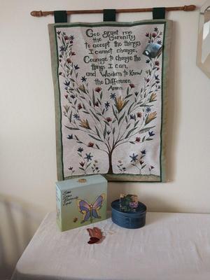 Stain glass Butterfly Light and Wall Hanging
