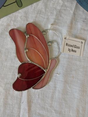 Stain glass Butterfly Light and Wall Hanging
