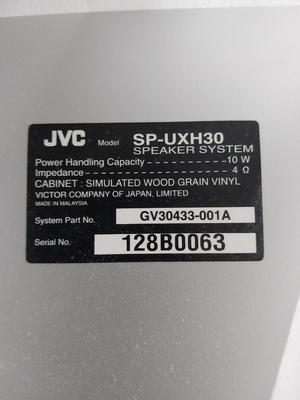 JVC Stereo with Detachable Speakers and Manual
