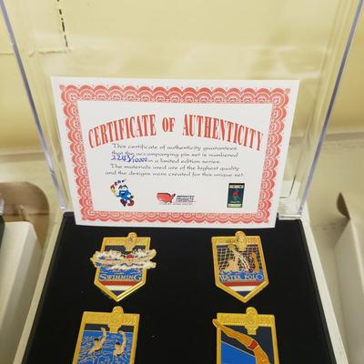 1996 Olympic Game Collectors Pins with COA and More (BS-KD)