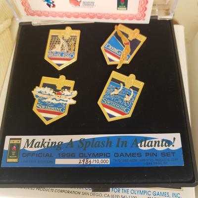 1996 Olympic Game Collectors Pins with COA and More (BS-KD)