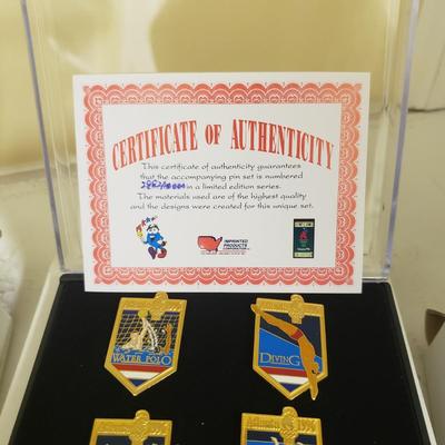 1996 Olympic Game Collectors Pins with COA and More (BS-KD)
