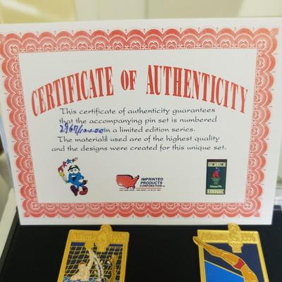 1996 Olympic Game Collectors Pins with COA and More (BS-KD)