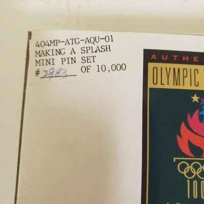 1996 Olympic Game Collectors Pins with COA and More (BS-KD)