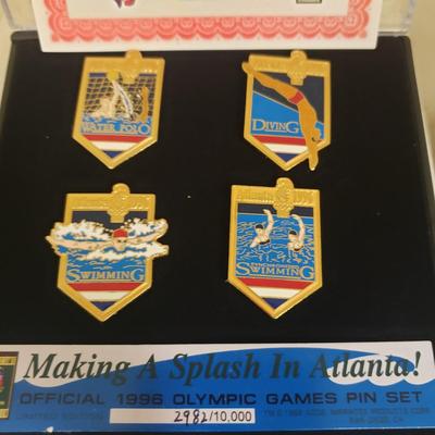 1996 Olympic Game Collectors Pins with COA and More (BS-KD)