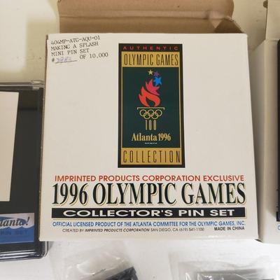 1996 Olympic Game Collectors Pins with COA and More (BS-KD)