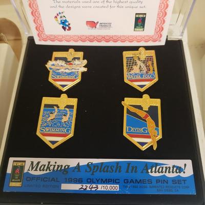 1996 Olympic Game Collectors Pins with COA and More (BS-KD)