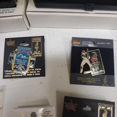 1996 Olympic Game Collectors Pins with COA and More (BS-KD)