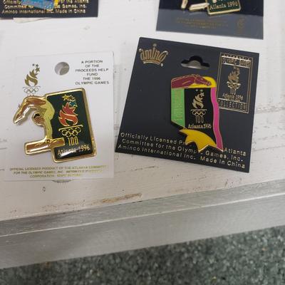 1996 Olympic Game Collectors Pins with COA and More (BS-KD)