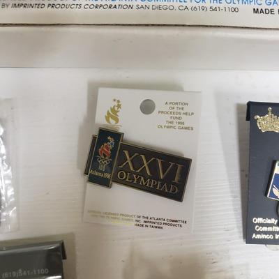 1996 Olympic Game Collectors Pins with COA and More (BS-KD)