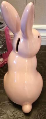 Lot of pink/animal penny banks, gumball machine