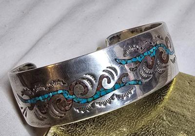 Sterling silver/Turqoise cuff