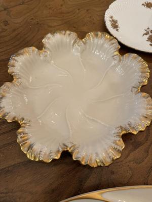 Lot of white and gold china (Lenox and more)