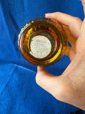 Avon Amber glass crier