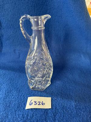 Anchor Hocking Star of David vinegar or oil cruet