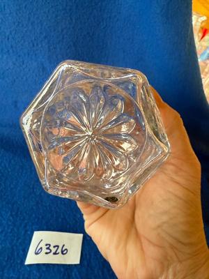Anchor Hocking Star of David vinegar or oil cruet