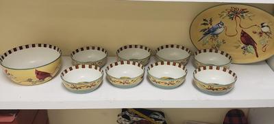 Lenox Winter Greetings 11 Person Set, Platter and Bowls (BS-KD)