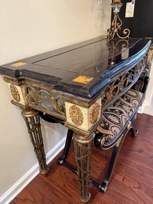Designer pick: Absolutely gorgeous baroque style console table and bench