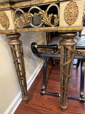 Designer pick: Absolutely gorgeous baroque style console table and bench