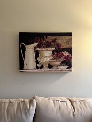Canvas wall art- Urns and pitcher