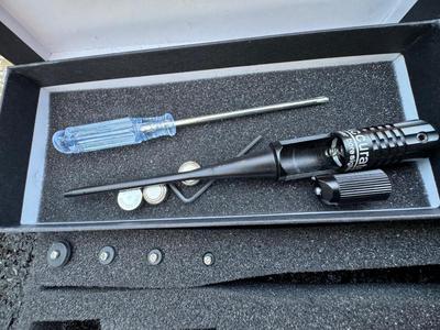 J.M. Bucheimer Co. Rifle Case, Laser Bore Sight & Barrie Rocky Mountain Ultra Blades