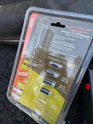 J.M. Bucheimer Co. Rifle Case, Laser Bore Sight & Barrie Rocky Mountain Ultra Blades