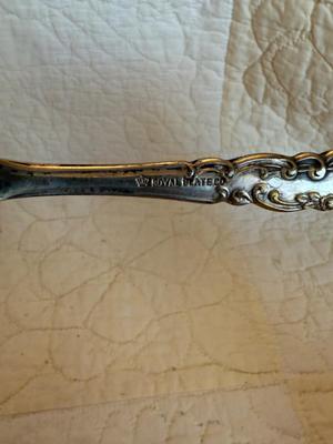 Royal plate co. Sugar shell spoon silver plate