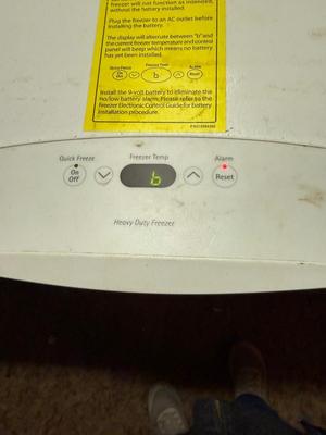 Kenmore deep freeze