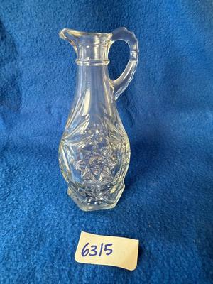 Anchor Hocking Star of David vinegar or oil cruet