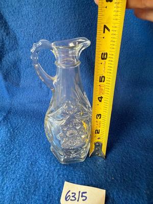 Anchor Hocking Star of David vinegar or oil cruet