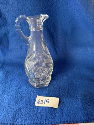 Anchor Hocking Star of David vinegar or oil cruet