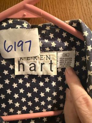 Keren hart xl stars short sleeve ladies shirt