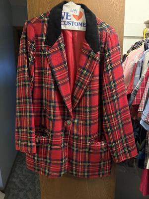 Size 18 Requirement plaid jacket-perfect for Christmas parties