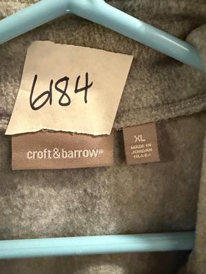 XL Croft & Barrow zip up fleece jacket