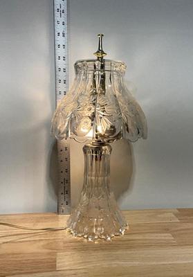 Vintage Heavy Crystal Clear Lamp