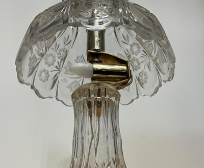 Vintage Heavy Crystal Clear Lamp