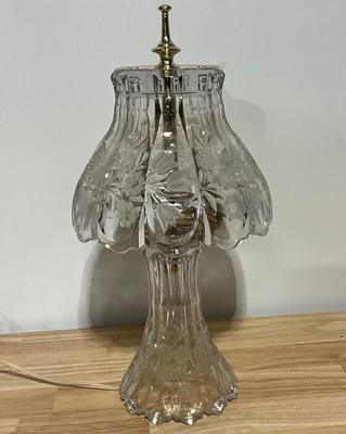 Vintage Heavy Crystal Clear Lamp