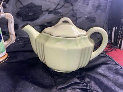 VINTAGE GERMAN STYLE STEINS AND 1940’s STYLE TEAPOT
