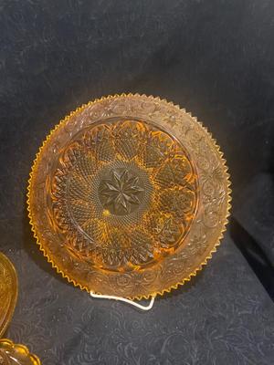 TIARA GLASS DEVILED EGG & SECTIONED PLATTERS WITH SERVING BOWLS