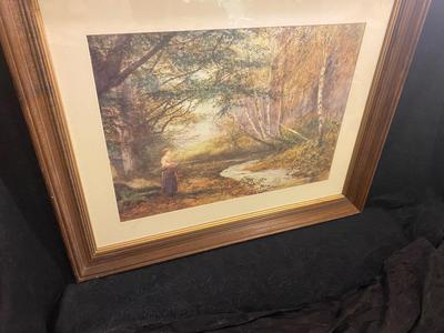 FRAMED PICTURE "AUTUMN BEECHES" BY FRED HINES